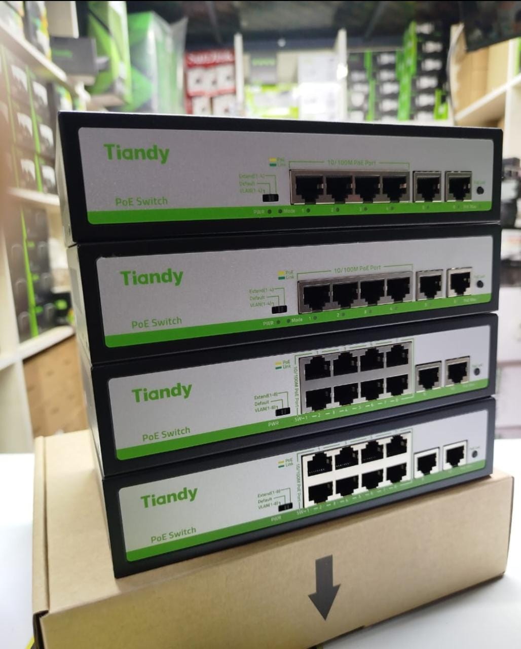 Tiandy-POE-Switch-.jpeg Tiandy 16 Port POE Switch - Image 1